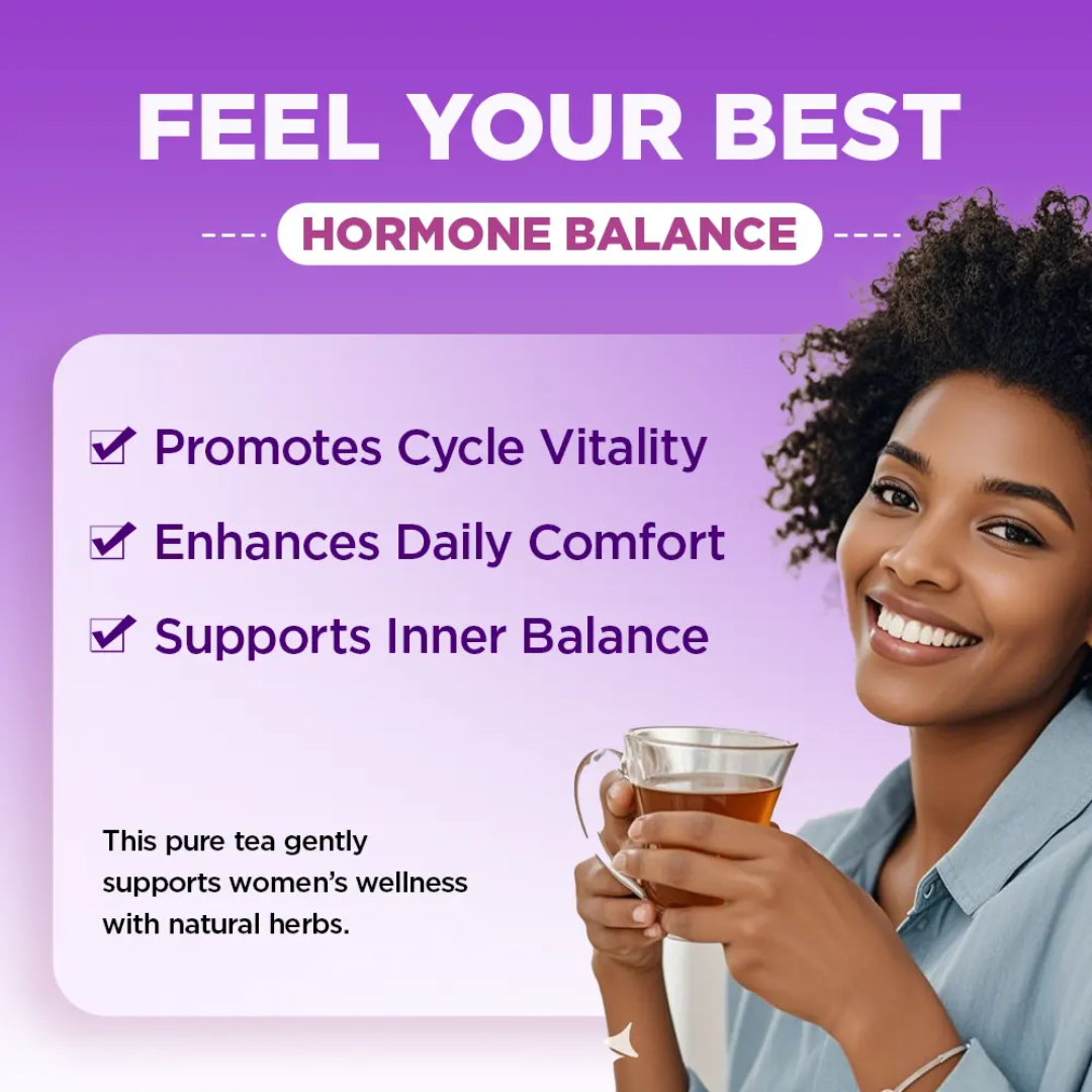 Herbal Tea Women's Health Body Care Rose Flavored Sweet Tea for Hormonal Balance Enhancement