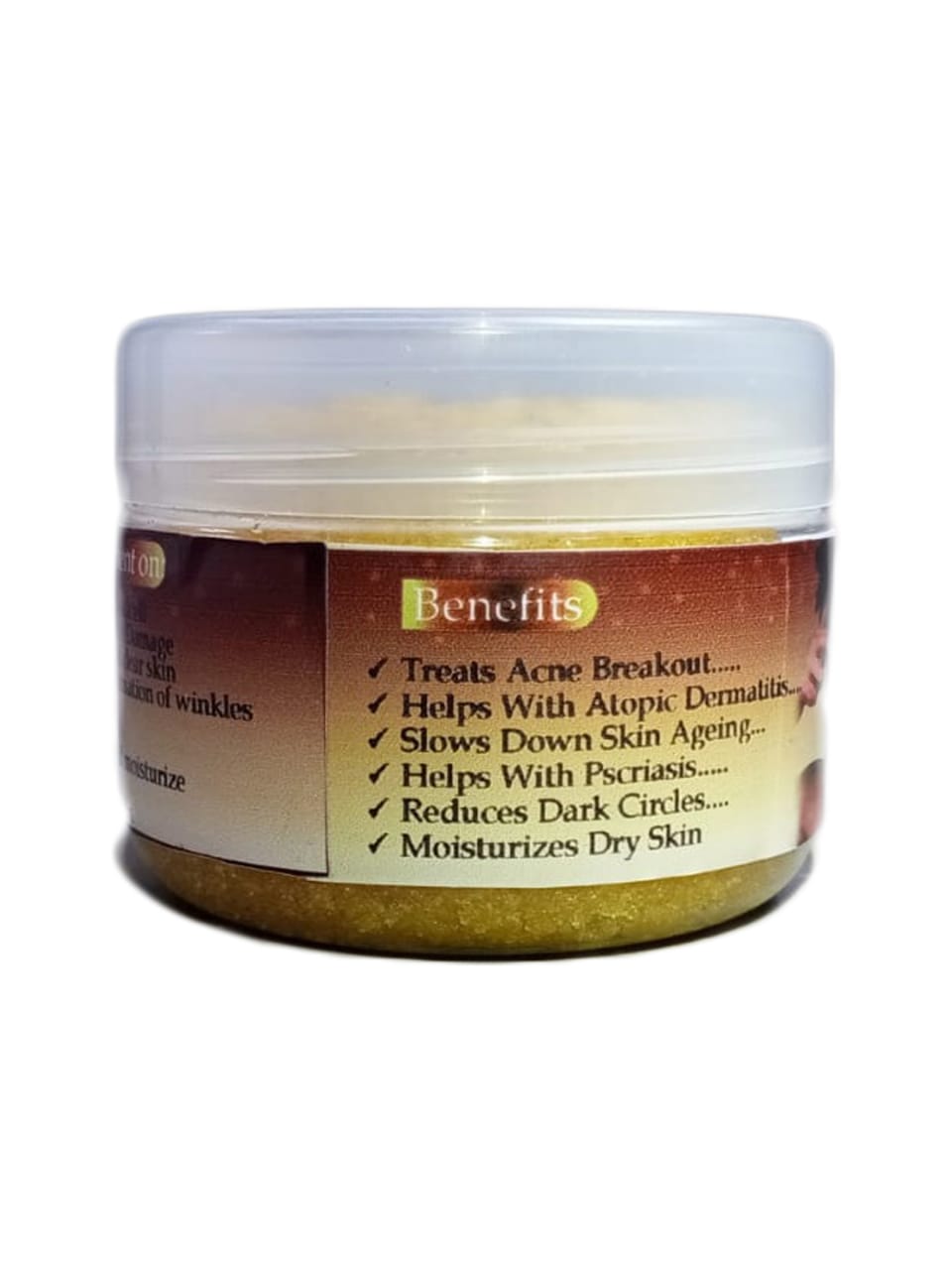 Turmeric Body Scrub Moisturizing and Exfoliating Body, Face, Hand, Foot Scrub,Nourishes Skin,Deep Cleansing