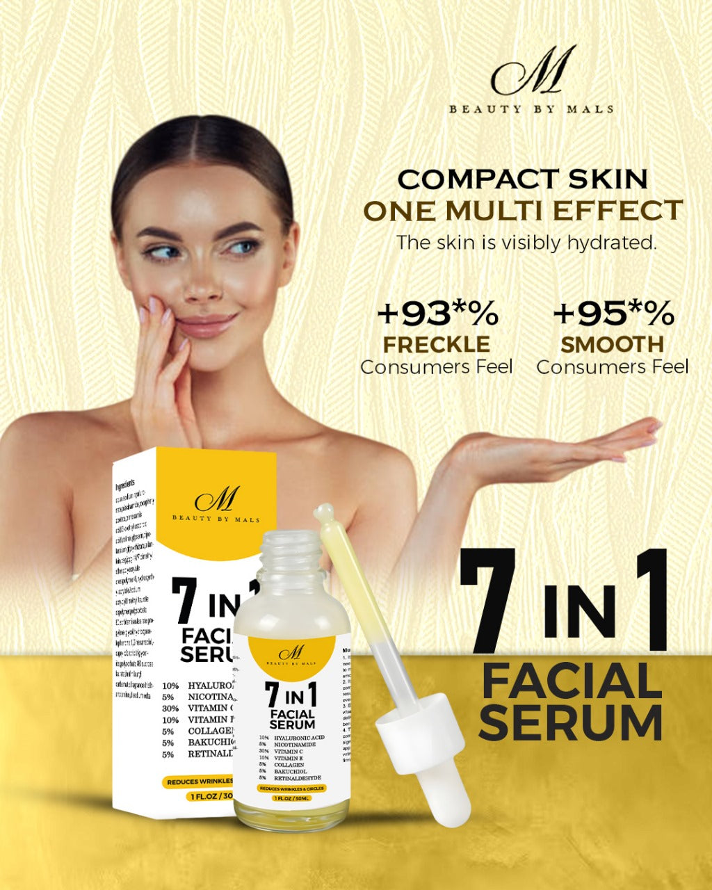 7 in 1 Anti-ageing Instant Smoothing Serum 50 Ml
