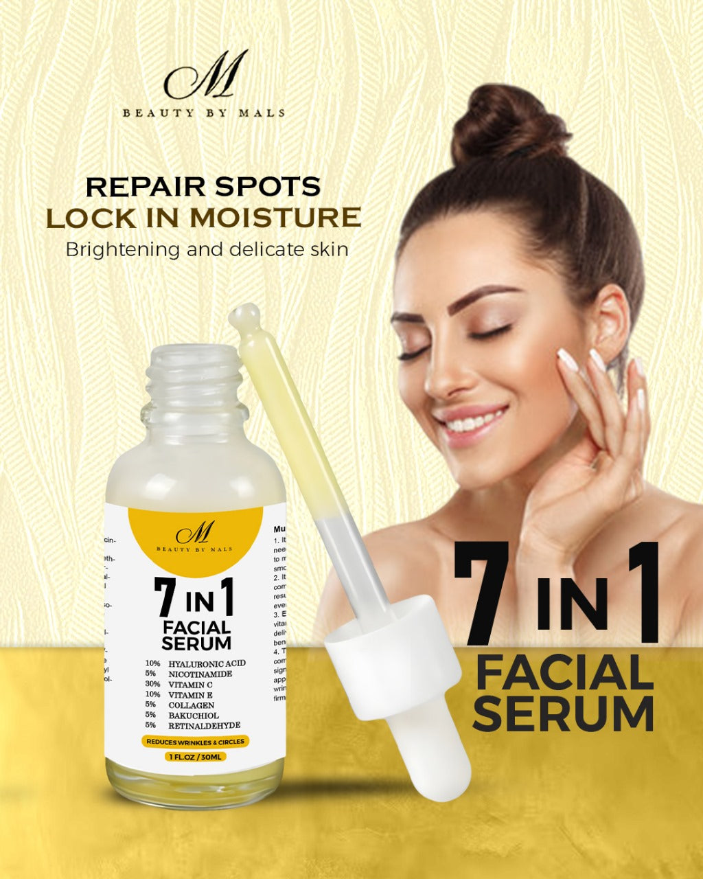 7 in 1 Anti-ageing Instant Smoothing Serum 50 Ml