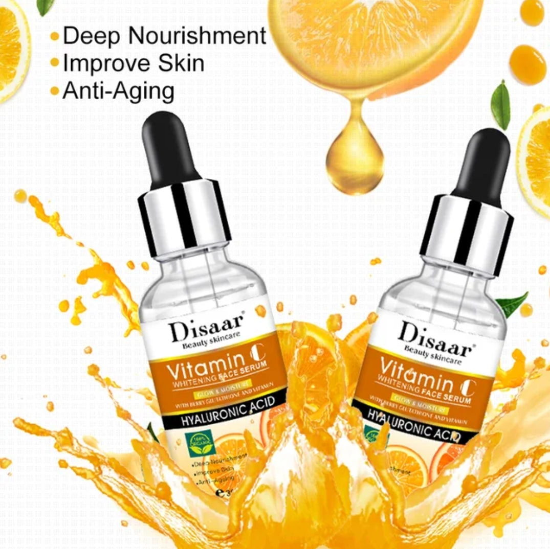 Organic Facial anti-aging ,anti-acne, Deep moisturizing Vitamin C With Hyaluronic Acid Serum For Face