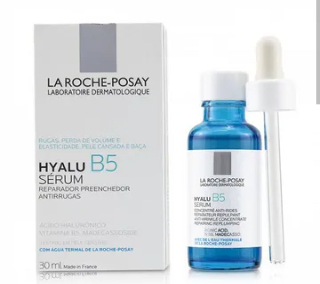 Anti-aging hydrating re-plumping formula la roche posay hyalu b5 serum