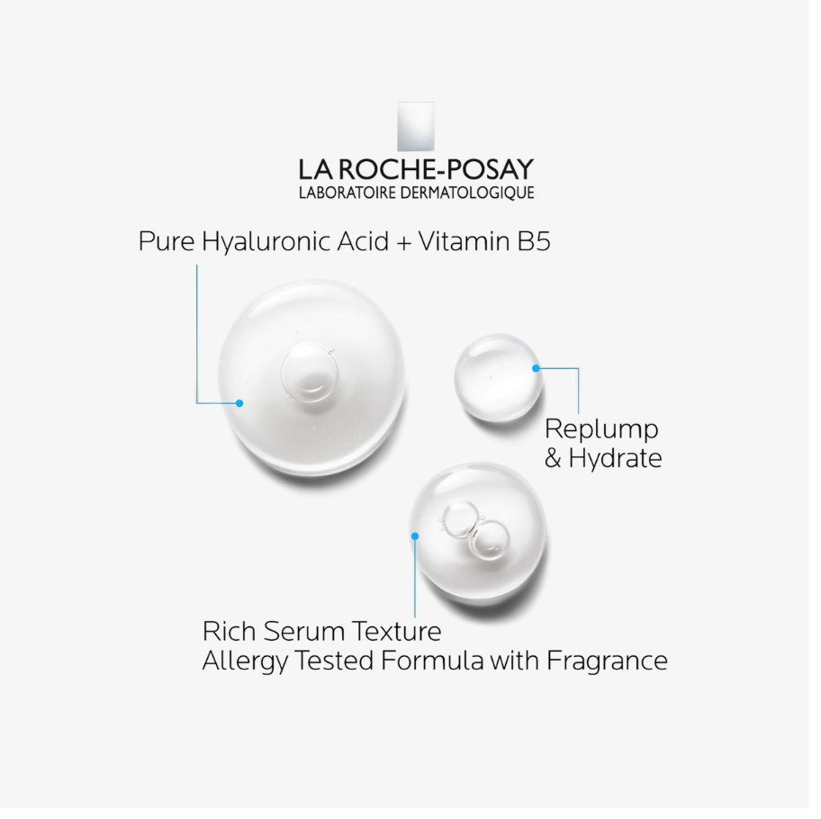 Anti-aging hydrating re-plumping formula la roche posay hyalu b5 serum
