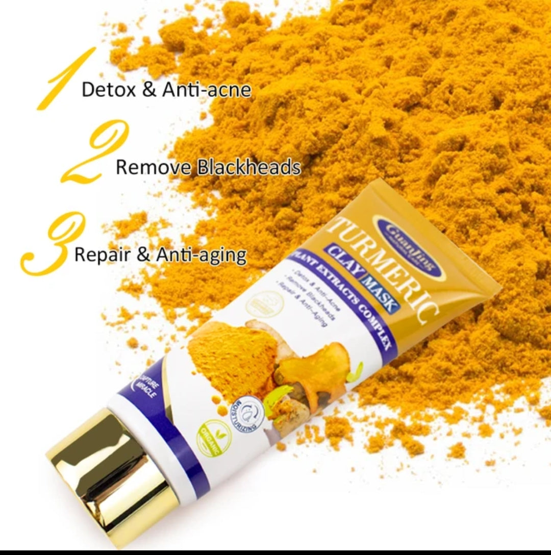 Turmeric Anti-aging, Anti-acne Beauty Care, Remove Blackheads Moisturizing Clay Mask