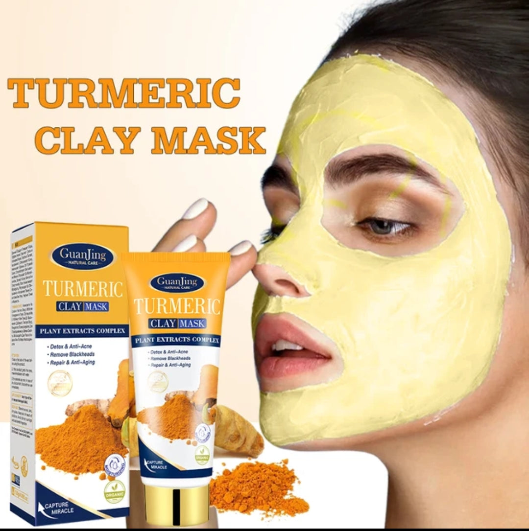 Turmeric Anti-aging, Anti-acne Beauty Care, Remove Blackheads Moisturizing Clay Mask