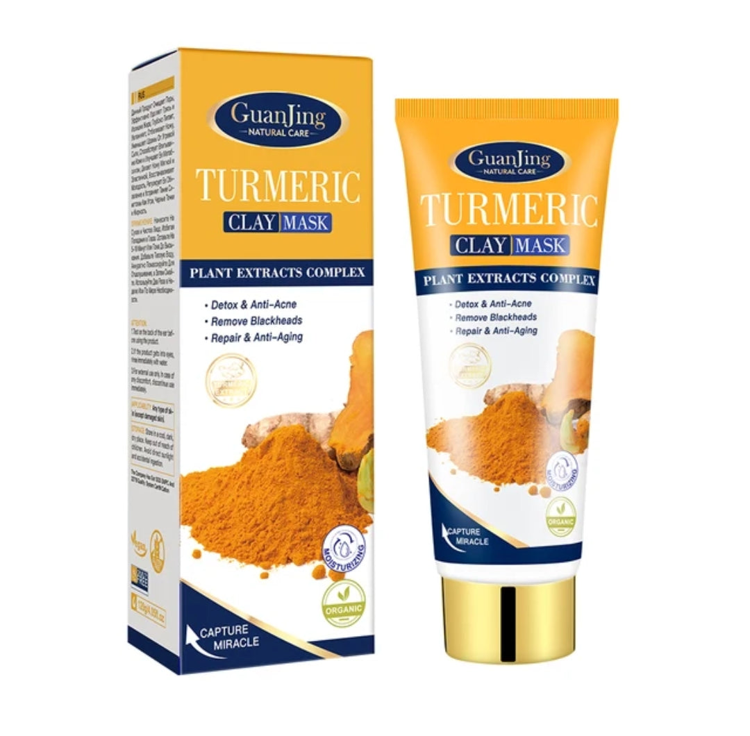 Turmeric Anti-aging, Anti-acne Beauty Care, Remove Blackheads Moisturizing Clay Mask