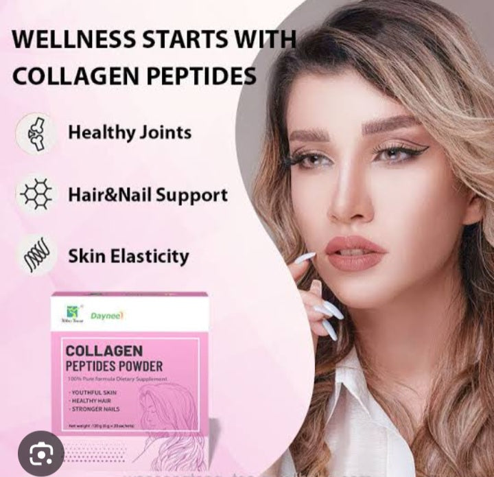 Collagen Peptides Powder Drink Glow Enzymes Proteins Powder 6g*20bags