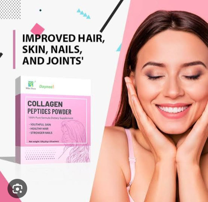 Collagen Peptides Powder Drink Glow Enzymes Proteins Powder 6g*20bags