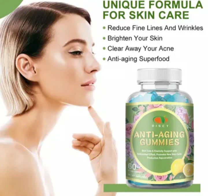 Anti -age Collagen gummy Vegan Skin Vitamin Anti Age Hydrolyzed Biotin With Collagen