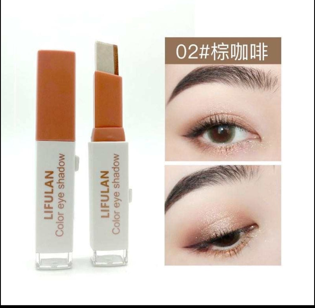 Hot Selling 2 in 1 Color Eye Shadow Stick Matte Eyeshadow Makeup Waterproof Shimmer For Eyes