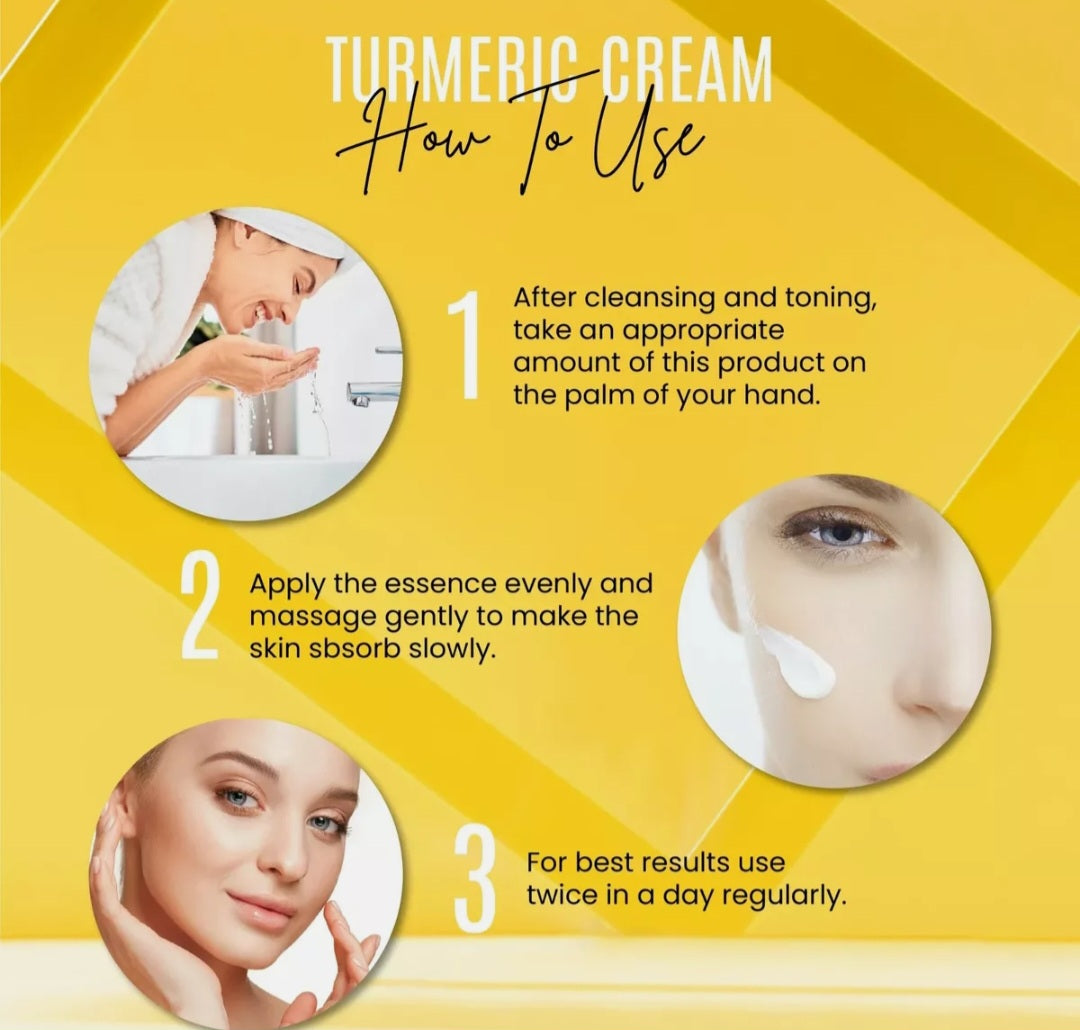 Tumeric, vitamin c face cream Moisturizer Anti-aging Hydration Skin firming,