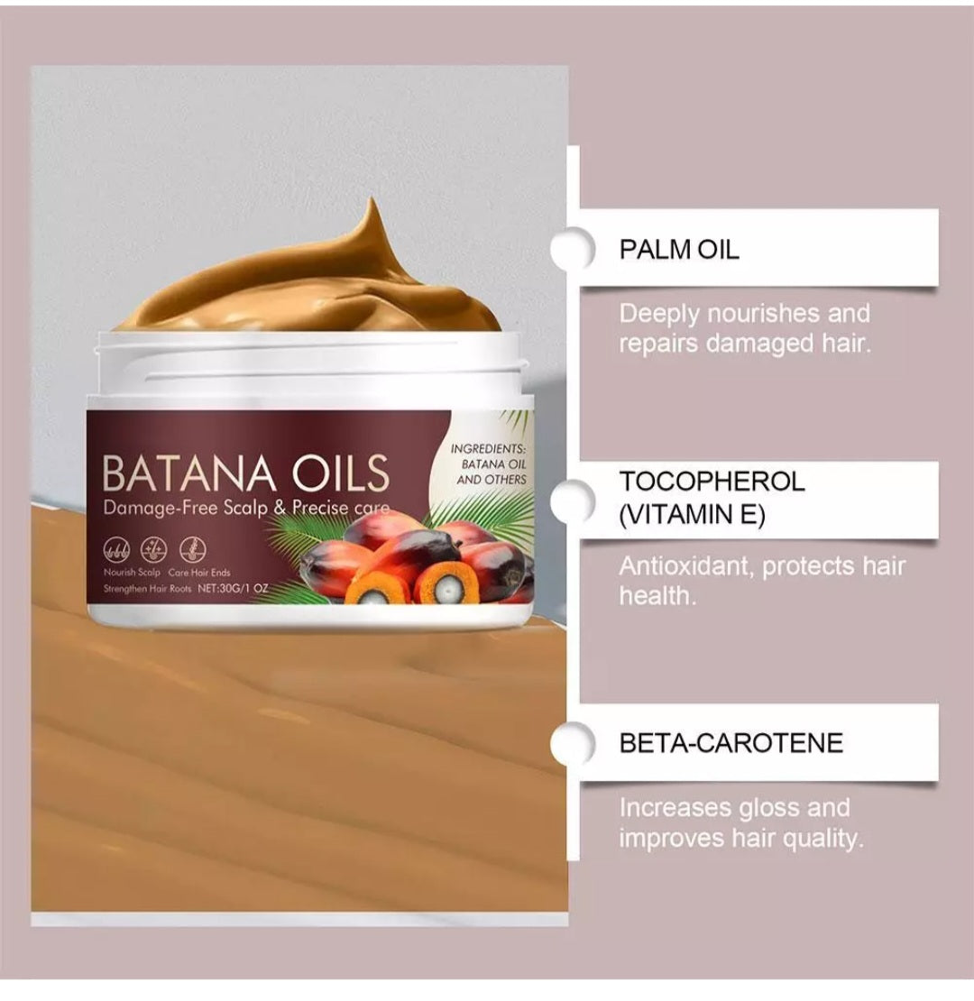 Batana Oil for Hair Growth, Organic, Unrefined, Prevents Hair Loss, Enhances Thickness in Men & Women