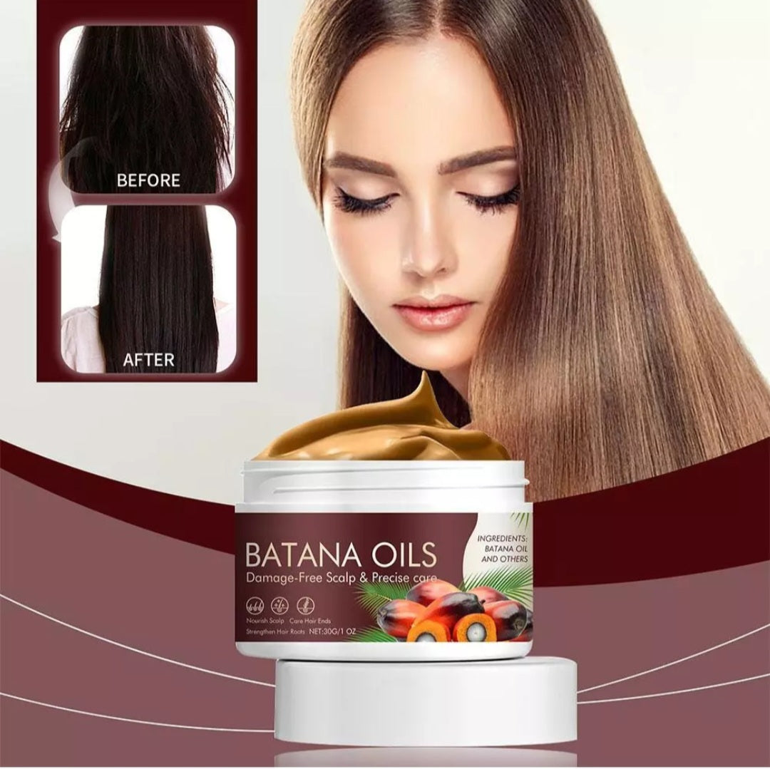 Batana Oil for Hair Growth, Organic, Unrefined, Prevents Hair Loss, Enhances Thickness in Men & Women
