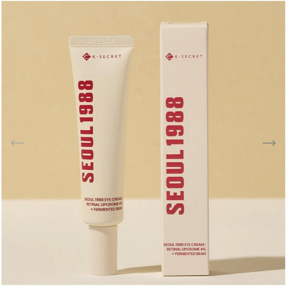 KSECRET SEOUL 1988 Eye Cream : Retinal Liposome 4% + Fermented Bean, wrinkle care, anti-aging, skin elasticity, pigmentation, retinol, 30ml/1.01 fl.oz.