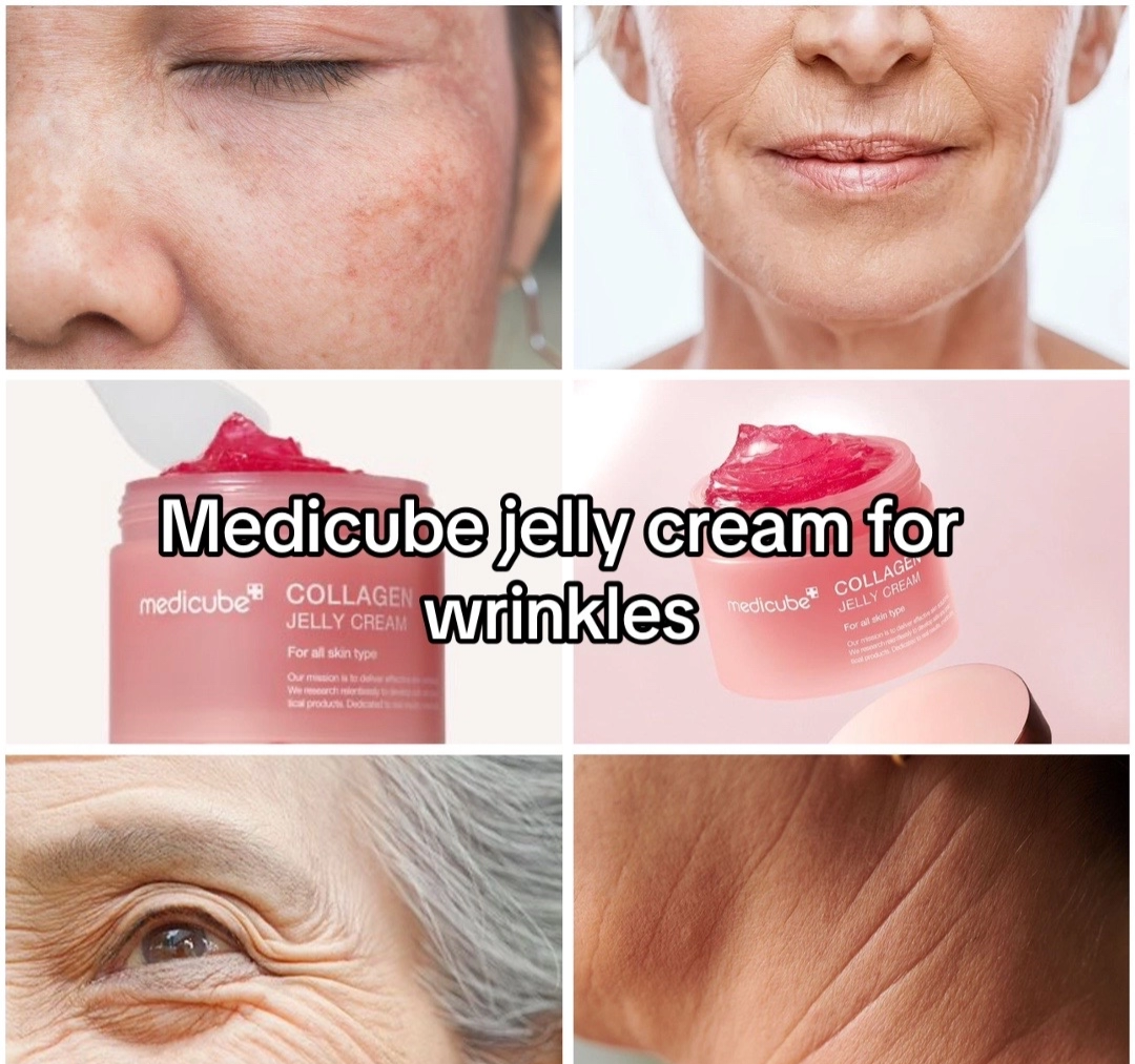 medicube Collagen Jelly Cream- Niacinamide & Freeze-Dried Hydrolyzed Collagen - Boosts skin's barrier hydration and gives 24h Glow & Lifted Look - Korean skincare (1.69 Fl Oz (Pack of 1))