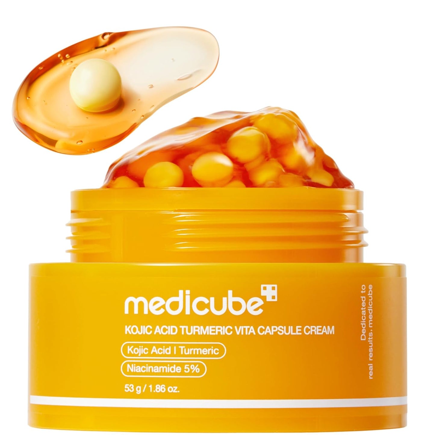 medicube Capsule Cream with Kojic Acid & Turmeric for Uneven Skin Tone | Tone Renewal & Radiance Care for troubled skin | Turmeric, Kojic, Vitamin C | Korean Skincare