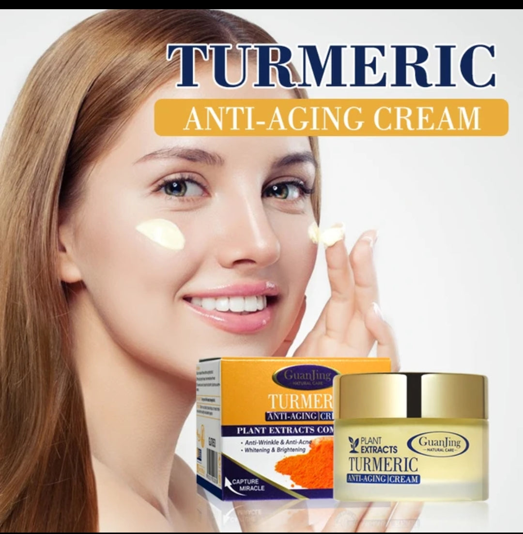 Natural Anti Aging, Anti-acne, moisturizing glowing Skincare Turmeric cream