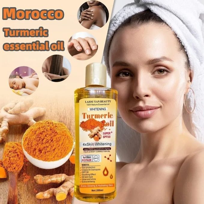 Natural Organic Anti Wrinkle Anti Acne, Soothing, Anti Aging Moisturizing, Turmeric Facial Serum Oil