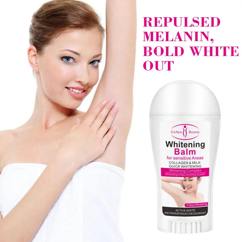 Underarm Whitening Balm For Sensitive Areas Collagen Milk Quick System Skin Antiperspirants