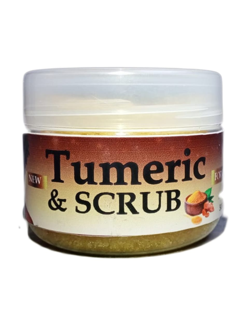 Turmeric Body Scrub Moisturizing and Exfoliating Body, Face, Hand, Foot Scrub,Nourishes Skin,Deep Cleansing