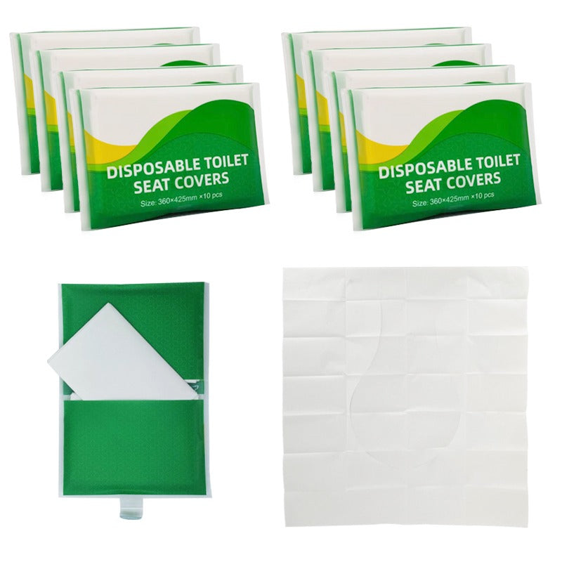 20 pieces Hygienic Travel Pack Disposable WC Seat Cover Paper Flushable Disposable Toilet Seat Covers Paper