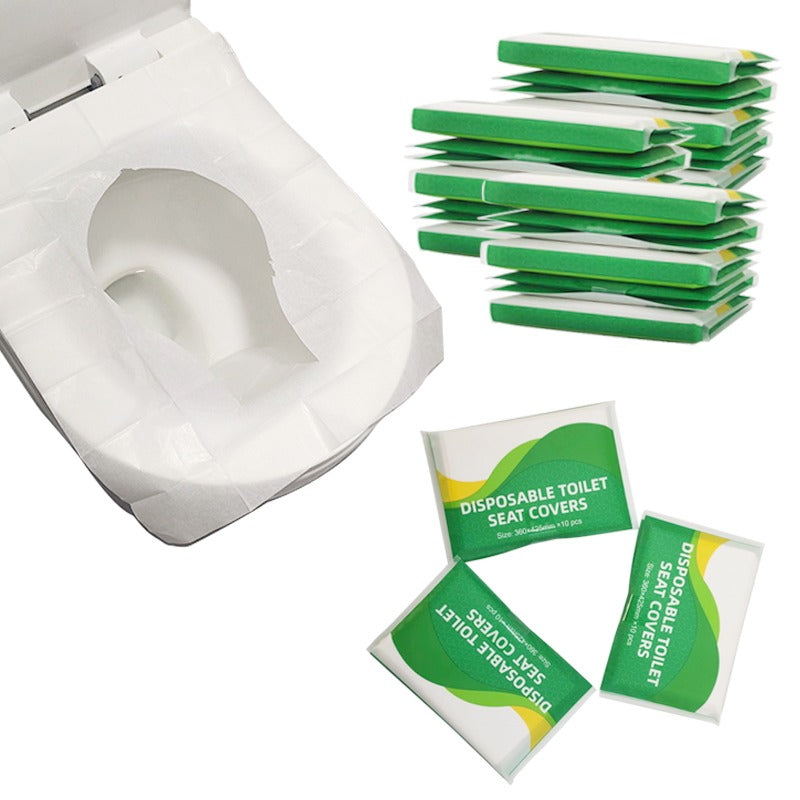 20 pieces Hygienic Travel Pack Disposable WC Seat Cover Paper Flushable Disposable Toilet Seat Covers Paper