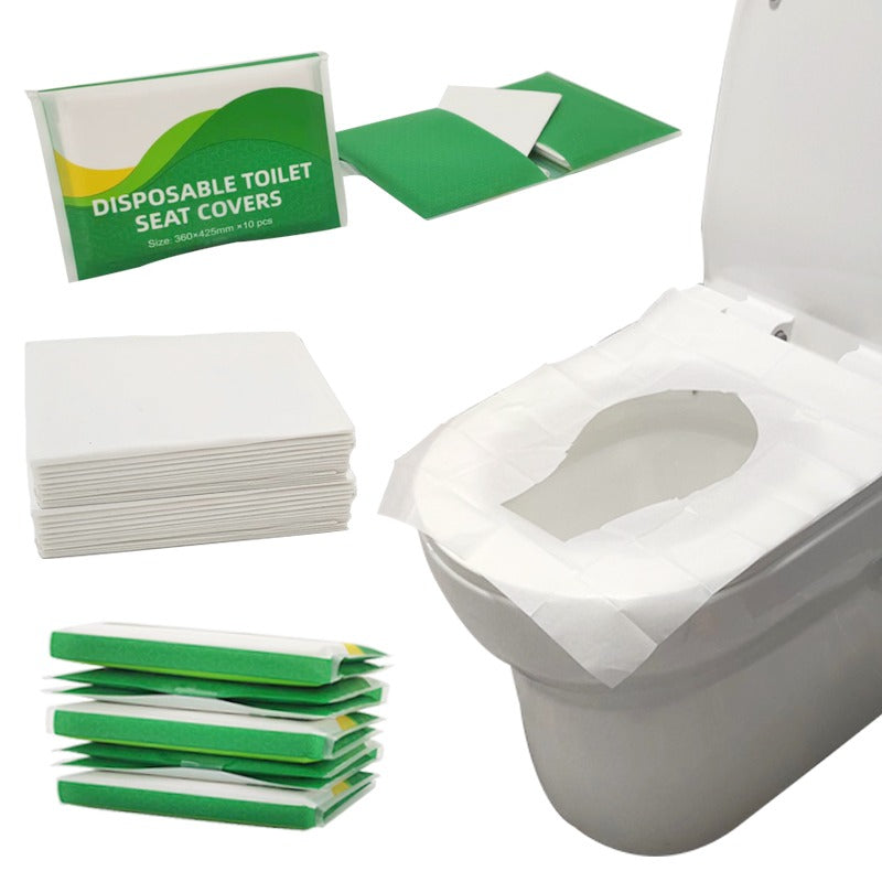 20 pieces Hygienic Travel Pack Disposable WC Seat Cover Paper Flushable Disposable Toilet Seat Covers Paper