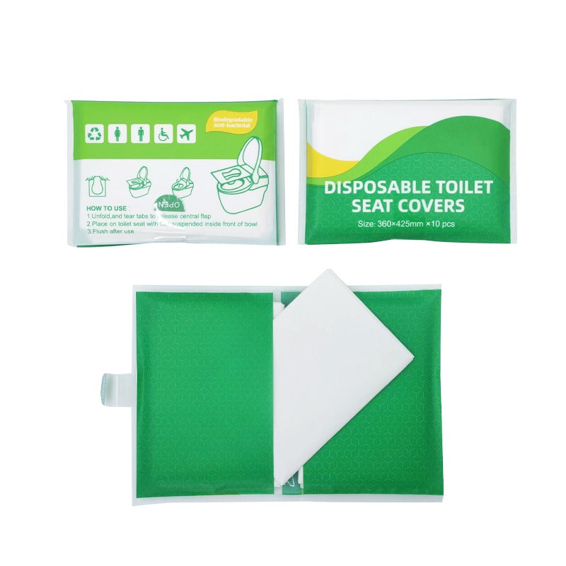 20 pieces Hygienic Travel Pack Disposable WC Seat Cover Paper Flushable Disposable Toilet Seat Covers Paper