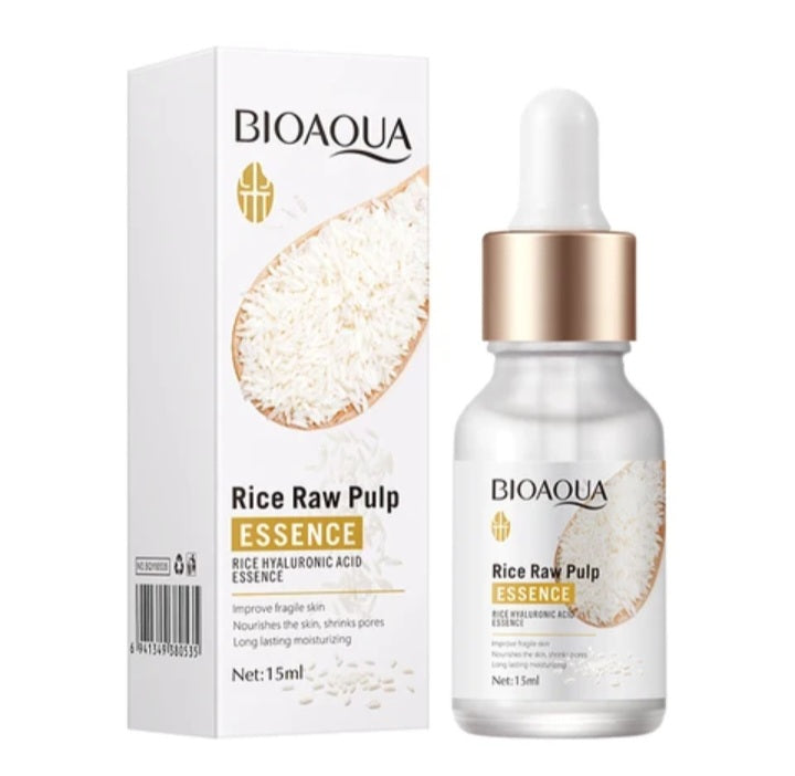 rice raw pulp rejuvenating Anti-aging , anti-acne ,moisturizing essence eye cream, face cream  and serum set for a glowing radiant skin skin