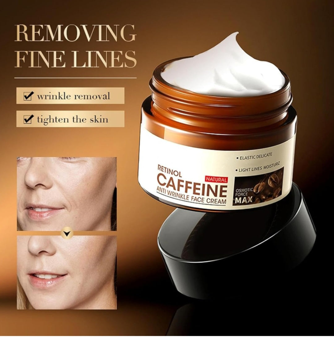 Retinol Caffeine Eye Cream, New Retinol Caffeine Anti-Wrinkle Stay-Up Late Eye Cream, Hydrating Retinol Caffeine Anti-Aging Eye Cream