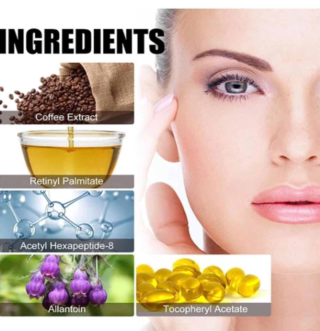 Retinol Caffeine Eye Cream, New Retinol Caffeine Anti-Wrinkle Stay-Up Late Eye Cream, Hydrating Retinol Caffeine Anti-Aging Eye Cream