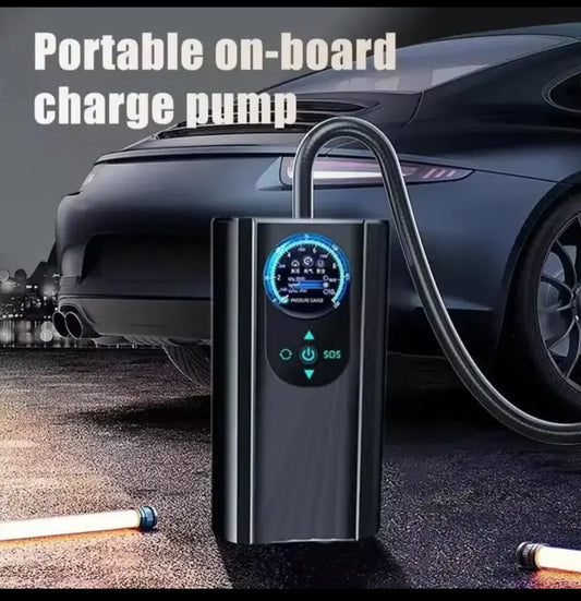 Automatic Portable , wireless  LCD Digital Air Compressor  Tire Inflator  Air Pump For Cars, motorcycle, bicycle , balls etc