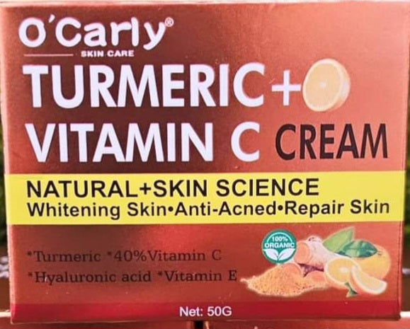 Tumeric, vitamin c face cream Moisturizer Anti-aging Hydration Skin firming,