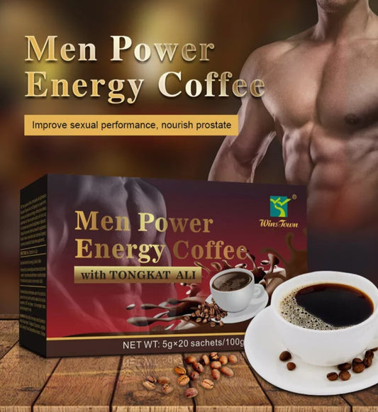 Ginseng Coffee Maca Coffee Men Power Energy Coffee Active Instant Black Coffee