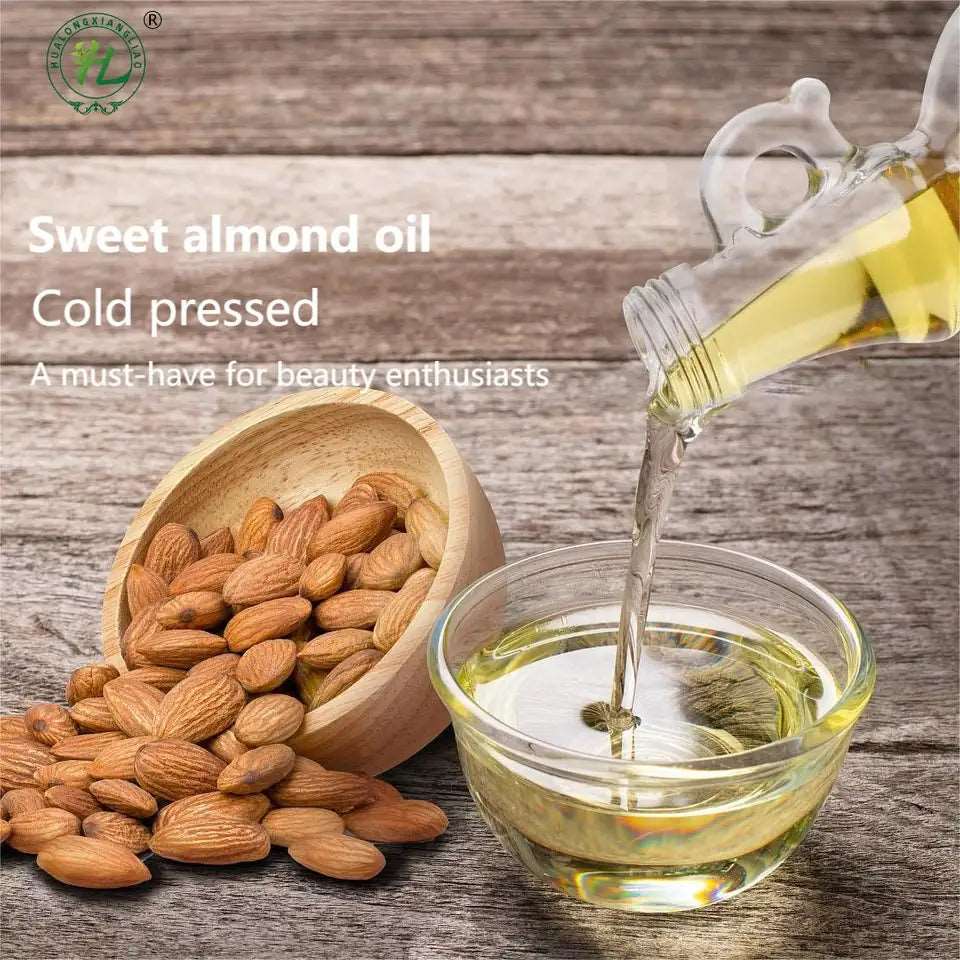 Best Cold Pressed,  Organic Sweet almond oil For Skin, Hair,Face & Body Massage