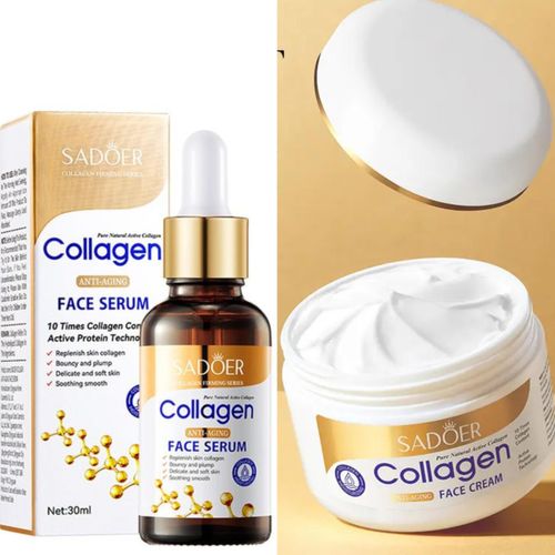 Deep Collagen  Lifting Ampoule Serum，Korean Anti-Aging Facial Essence, Firming Wrinkle-Smoothing Hydrating，Non-Greasy Gentle Formula