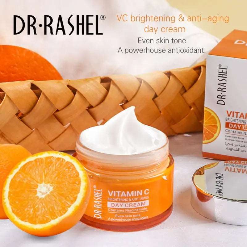 View larger image  Share DR.RASHEL vitamin C niacinamide brightening & anti-aging face and neck day cream