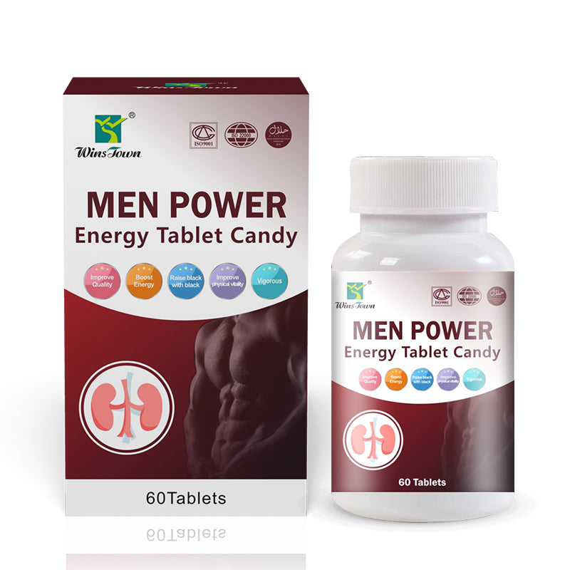 Men Power Energy Tablet Candy Man Vitality Pills Private Label Herbal Men's X-power Max Energy Maca