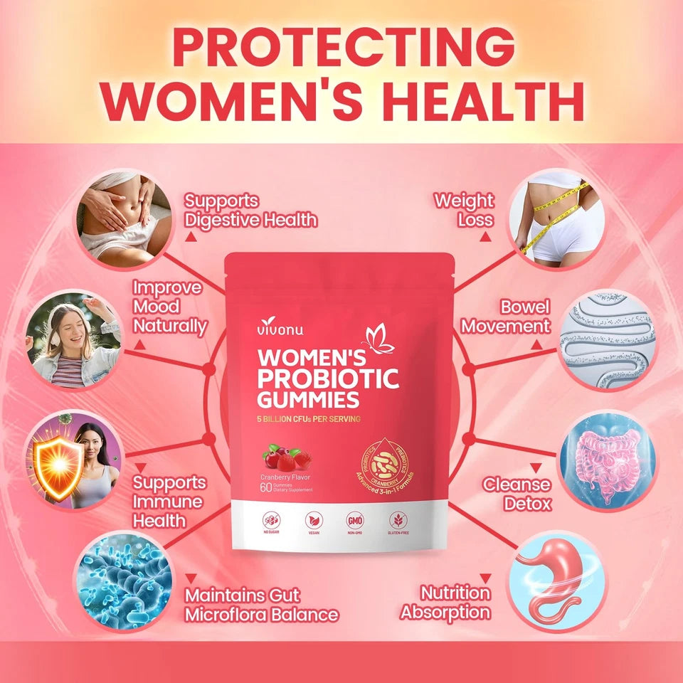 Viginal Probiotics for Women, Women Probiotic Gummies, Feminine Balance Gummies,