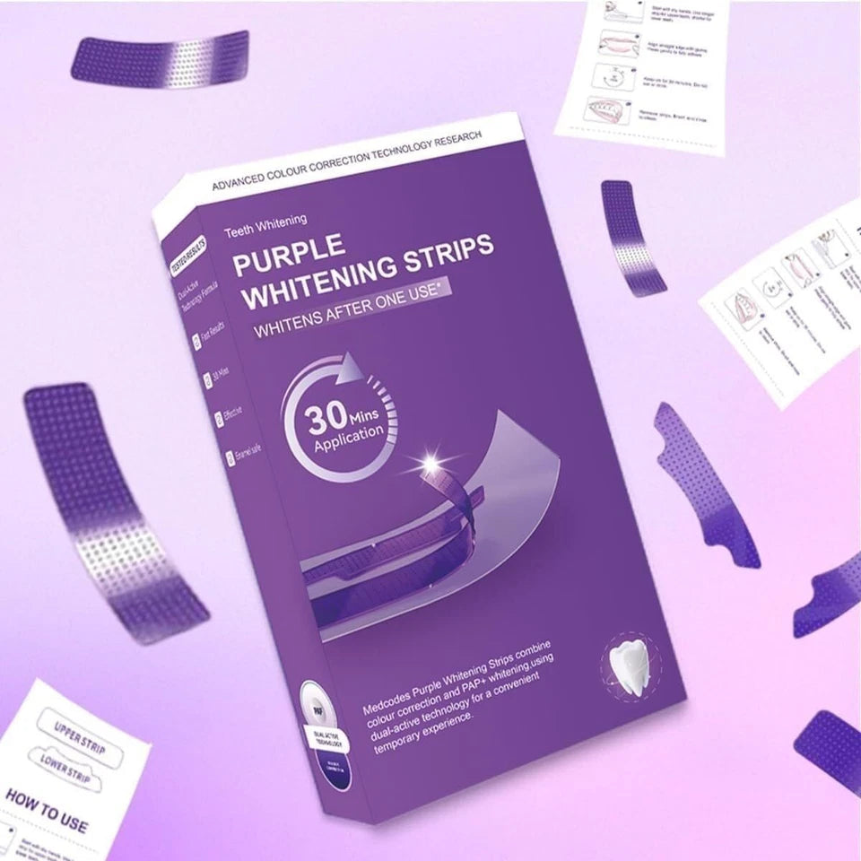 Purple Tooth Whitening Strips
