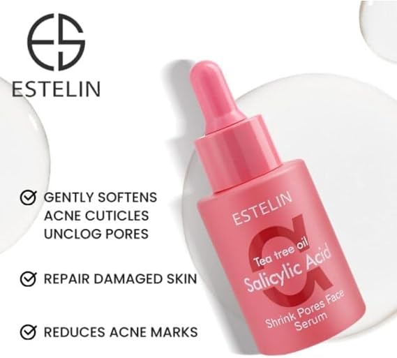 Estelin Tea Tree Oil and Salicylic Acid Shrink Pores Face Serum 30 ml