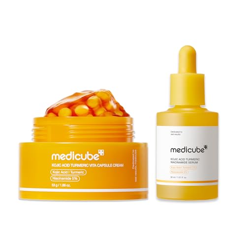Medicube Kojic Acid Turmeric Brightening Capsule Cream & Serum Duo