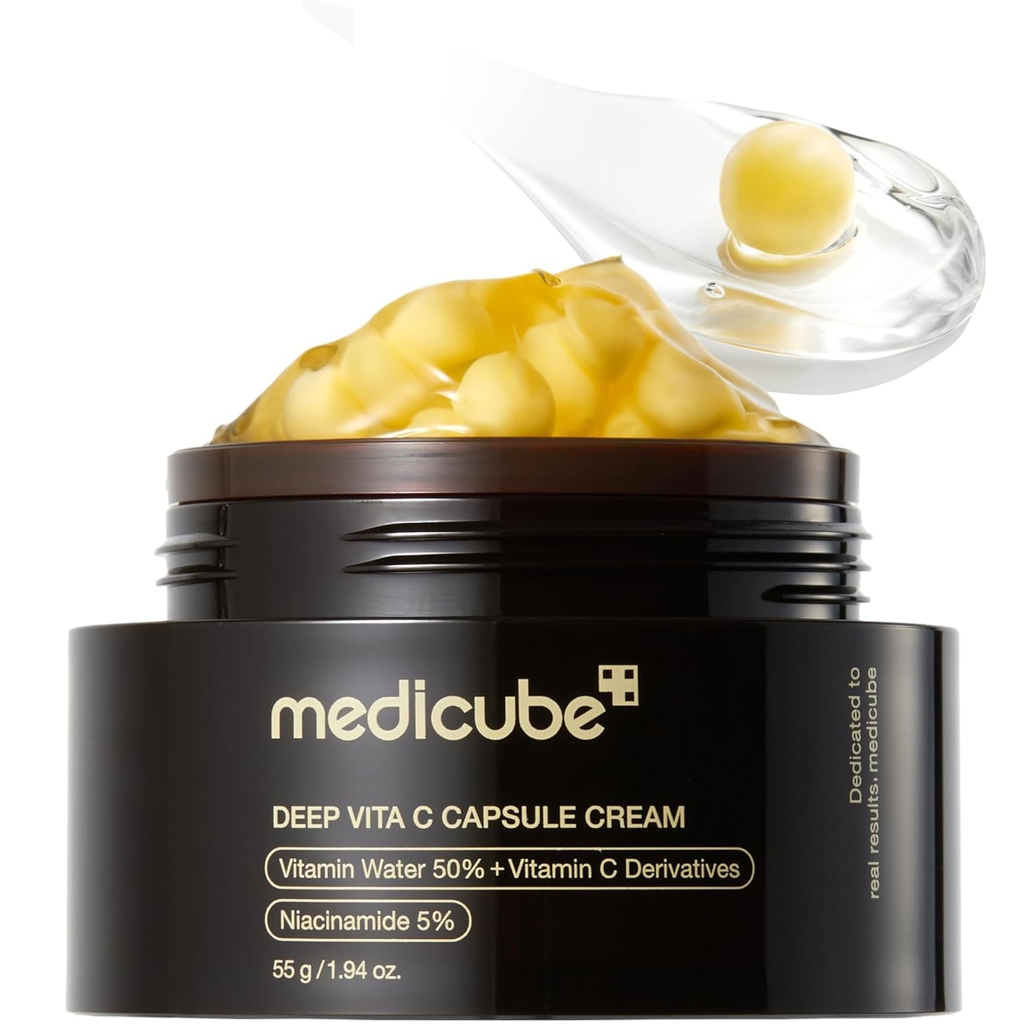 medicube Capsule Cream with Deep Vitamin C andPink Glow Serum with Peptides & Niacinamide for Hydration & Firm-Looking Skin | Uneven Tone Care | Korean Skincare, 1.01 fl. Oz