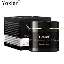 Lip Lightening Scrub Balm Fade Dull Lips Moisturizing Reduce Pigmentation Anti-Cracking Hyaluronic Acid Brighten Black Lips